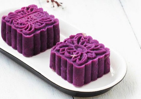 Ngon bùi ngọt thơm món bánh trung thu khoai lang tím