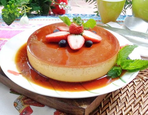 Học ngay cách làm flan cheese mix hoa quả mới lạ
