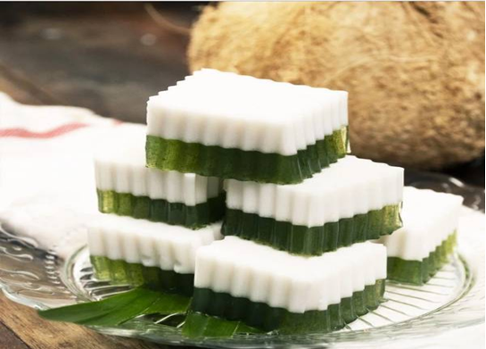 Rau cau cốt dừa lá dứa món ngon giải nhiệt