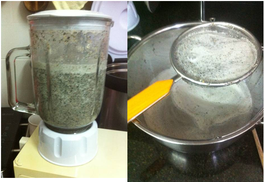 Cách làm sữa đậu xanh mè đen đẹp da bổ máu