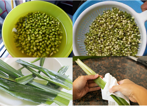 Sữa đậu xanh lá dứa đon giản mà ngon không tưởng