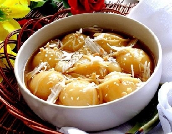 Học làm bánh trôi nhân lạc thanh đạm cho ngày đầu đông